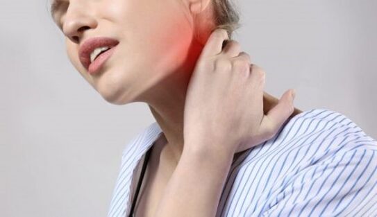 Dor de osteocondrose no pescozo
