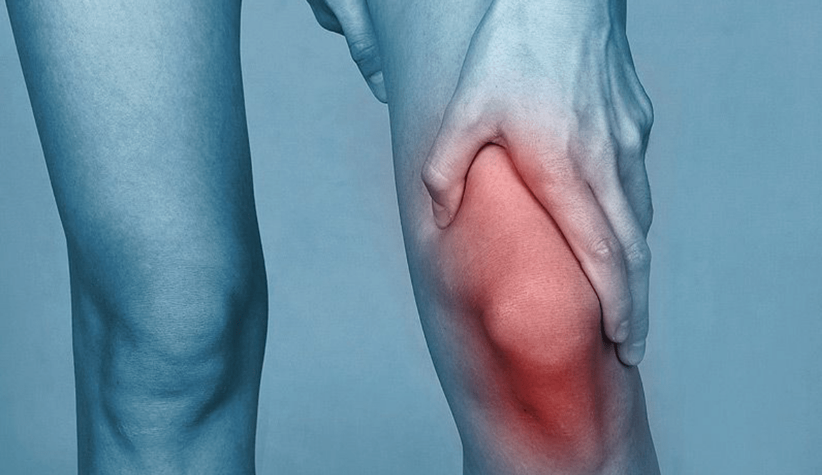 Dor na articulación do xeonllo debido á artrose